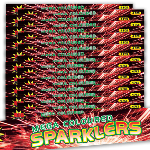 MEGA Coloured sparkler bundle 20 packets